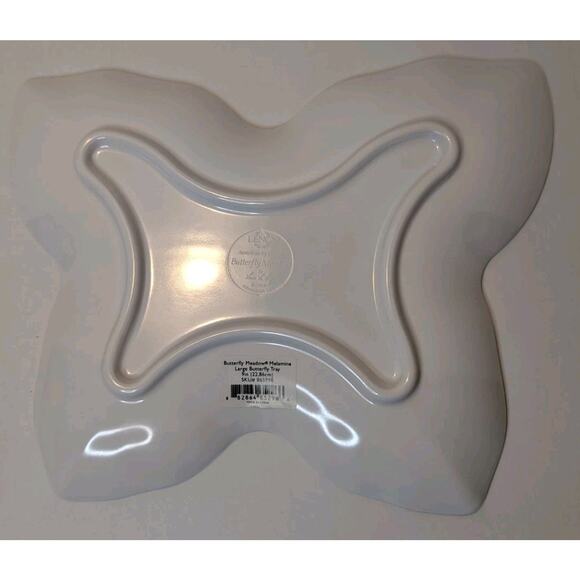 Lenox Butterfly Meadow Melamine Tray 9” Serving Platter Butterflies Flowers - Picture 3 of 7